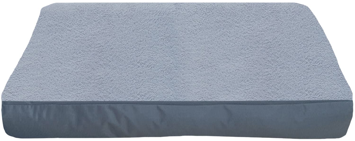 Dalema dog bed cover 35L-22W-4H inch with plush top for cozy naps