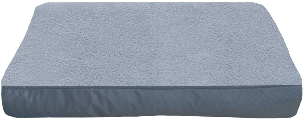 Dalema dog bed cover 35L-22W-4H inch with plush top for cozy naps