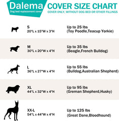 Dalema dog bed cover DIY fill option for a comfy, customized pet bed.