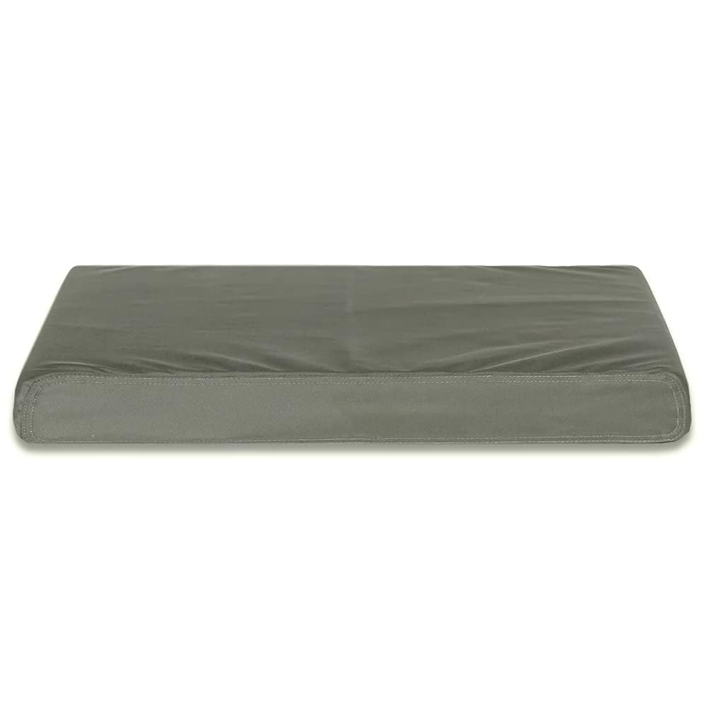 Dalema dog bed cover greyish-green color blends with space.