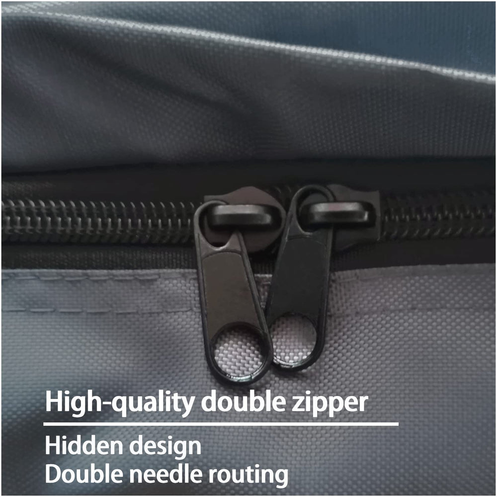 Hidden zipper detail on Dalema dog bed cover prevents chewing damage