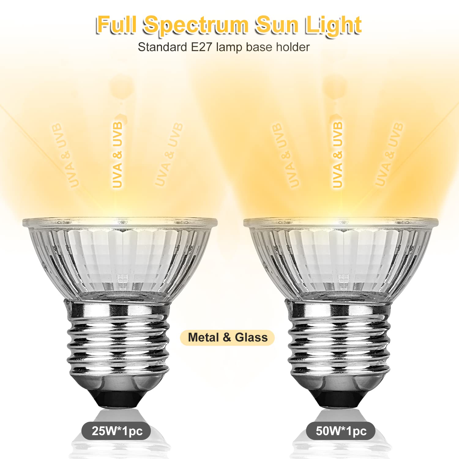 Dallfoll reptile heat lamp dimmable-control demonstrates adjustable brightness and temperature.