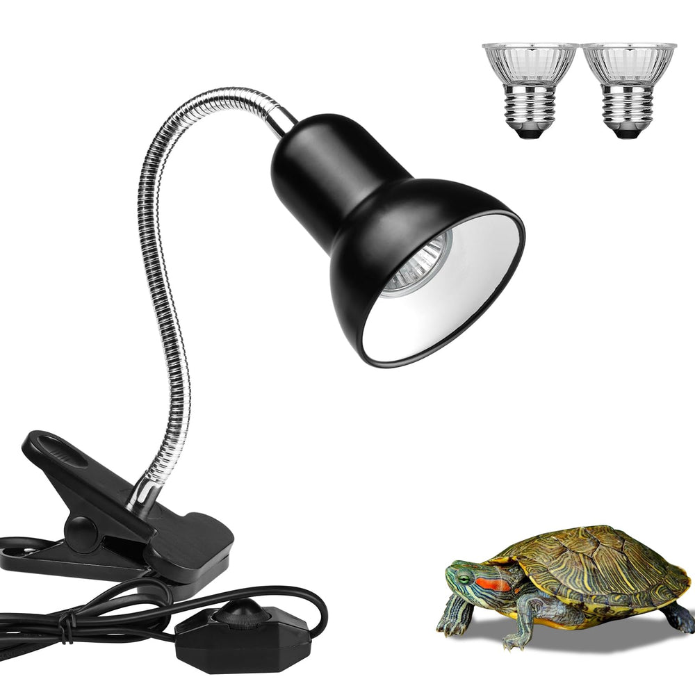 Dallfoll reptile heat lamp safety-warranty highlights CE certification and 1-year warranty.