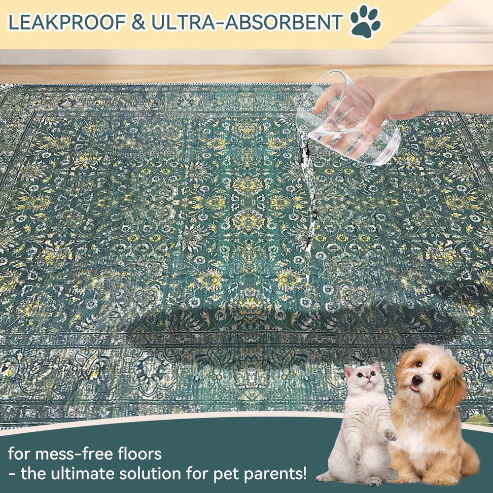 DAMIROON washable pee pad 36x41 leak-proof layer protects floors during training