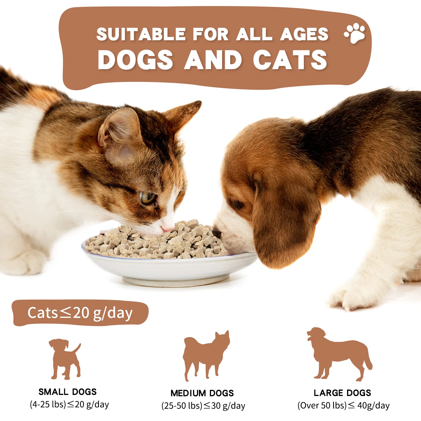 Dancing Tail duck cubes are easy to digest for seniors and aging pets.