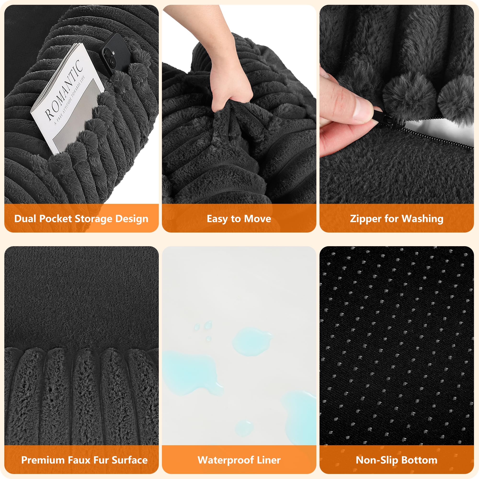 DANFOOZIO extra-large dog bed blanket-included conveys cozy warmth.