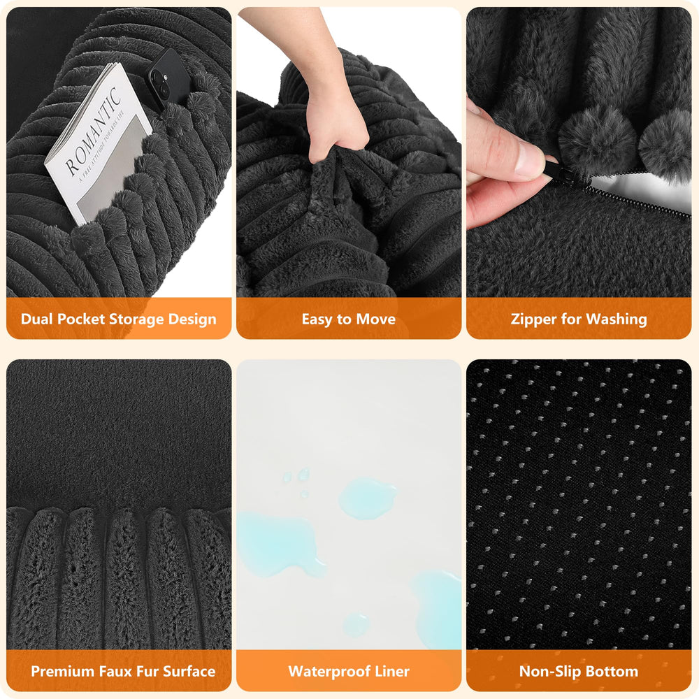 DANFOOZIO extra-large dog bed blanket-included conveys cozy warmth.