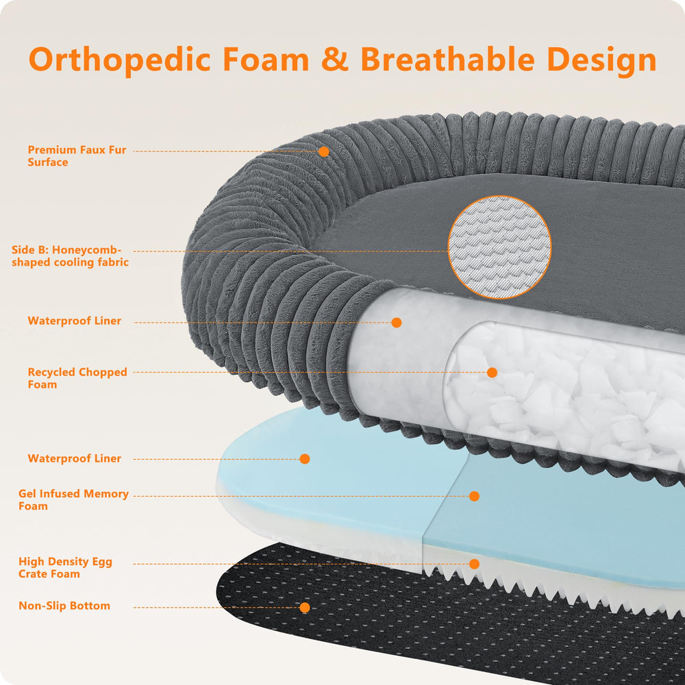 DANFOOZIO egg-crate-foam ergonomic support reduces fatigue.