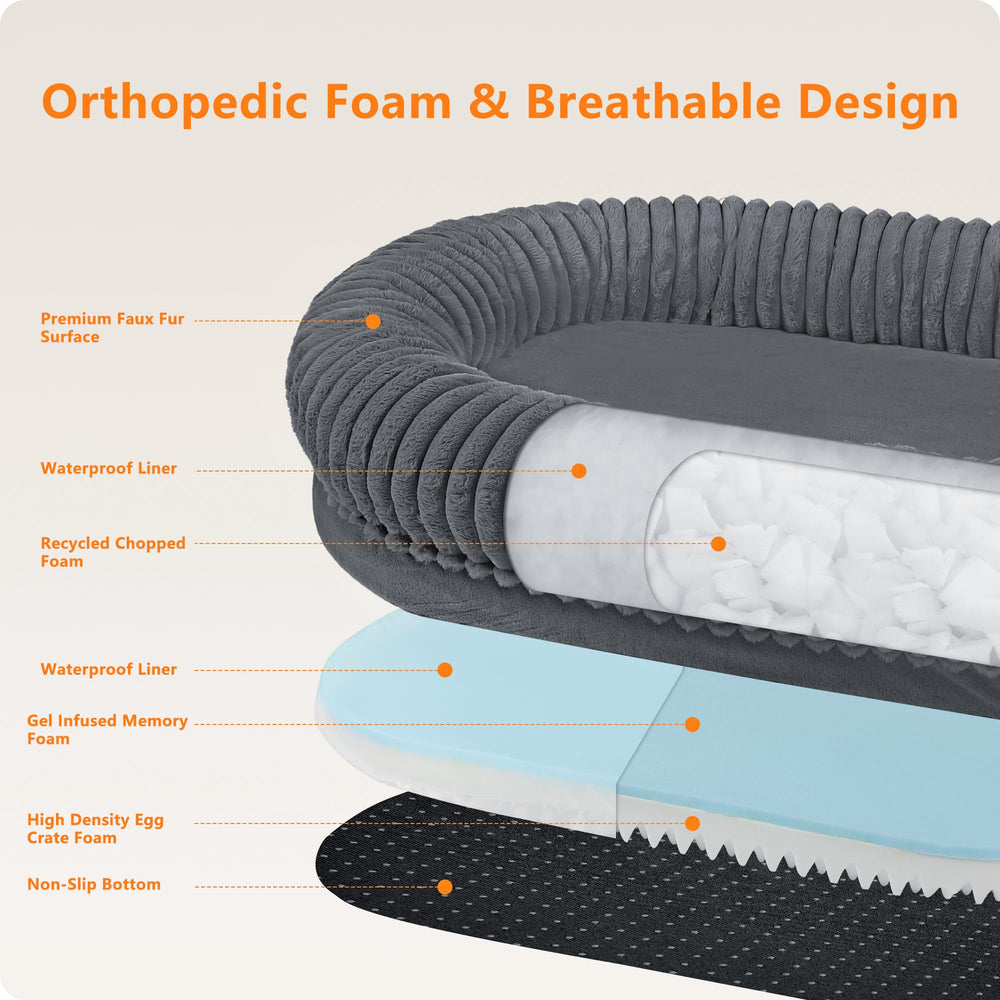 DANFOOZIO dual layer foam distributes pressure for comfort