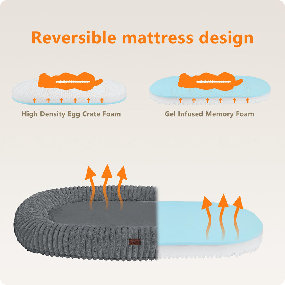 DANFOOZIO gel-memory-foam-layer balanced support and pressure relief.