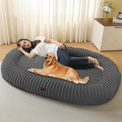 DANFOOZIO human-dog-bed wide-space for shared relaxation and bonding.