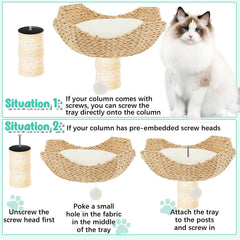 Dansydaisy bottom plate with fur balls enhances interactive play