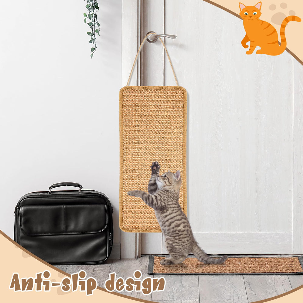 Dansydaisy dual-use scratch pad adapts for wall or floor placement.