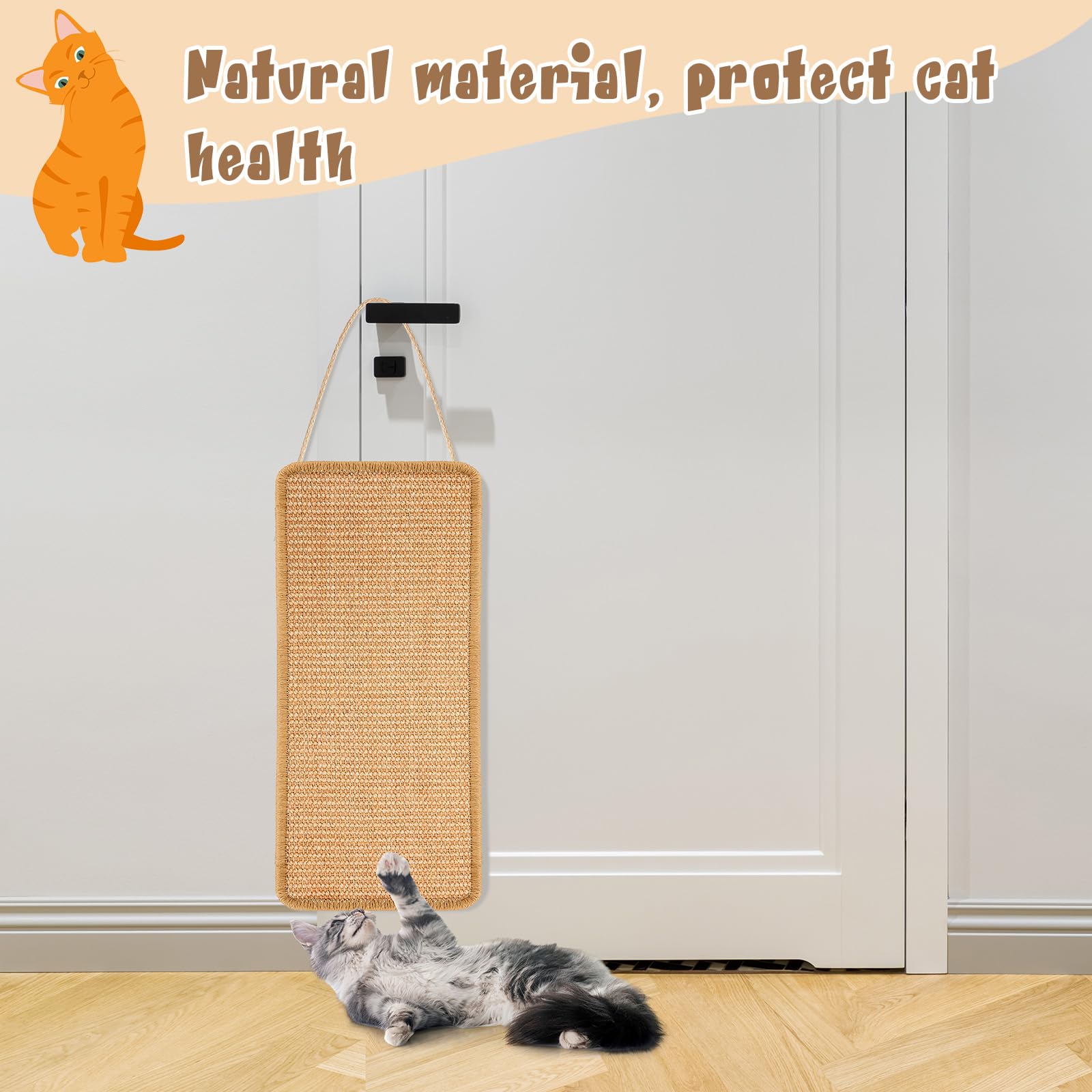 Dansydaisy easy-clean sisal mat resists crumbs and keeps homes tidy.
