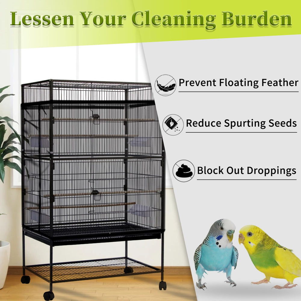 Daoeny seed catcher side view keeps floors clean and contained