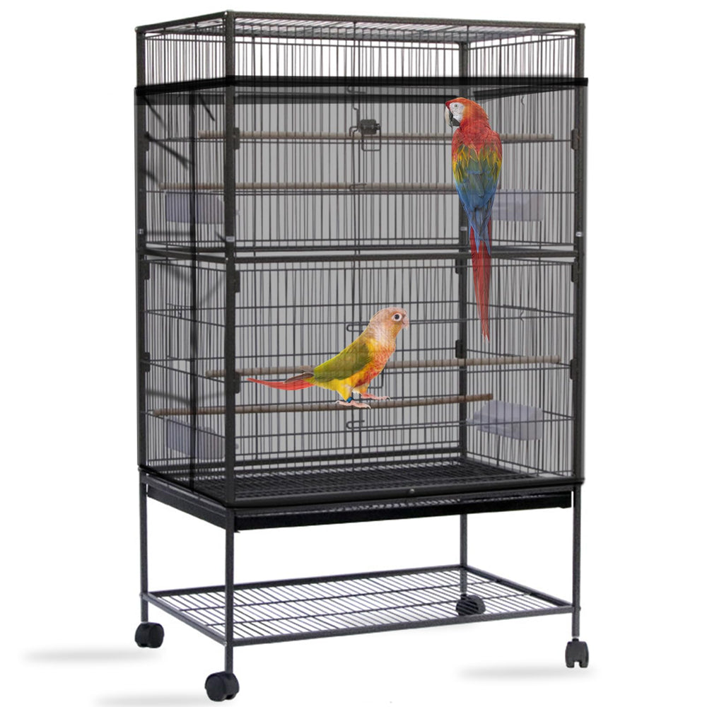 Daoeny seed catcher cover top view reduces mess during cage feeding