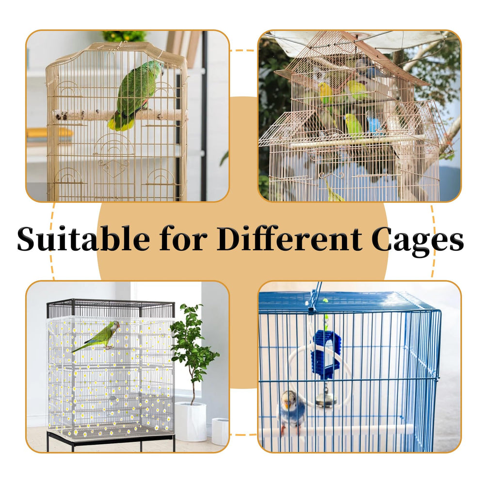 Daoeny machine washable cage cover ready for easy care after use.