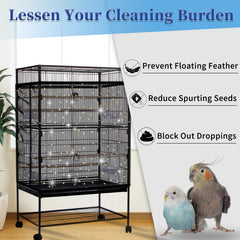 Daoeny seed catcher back view highlights durable nylon mesh for lasting use