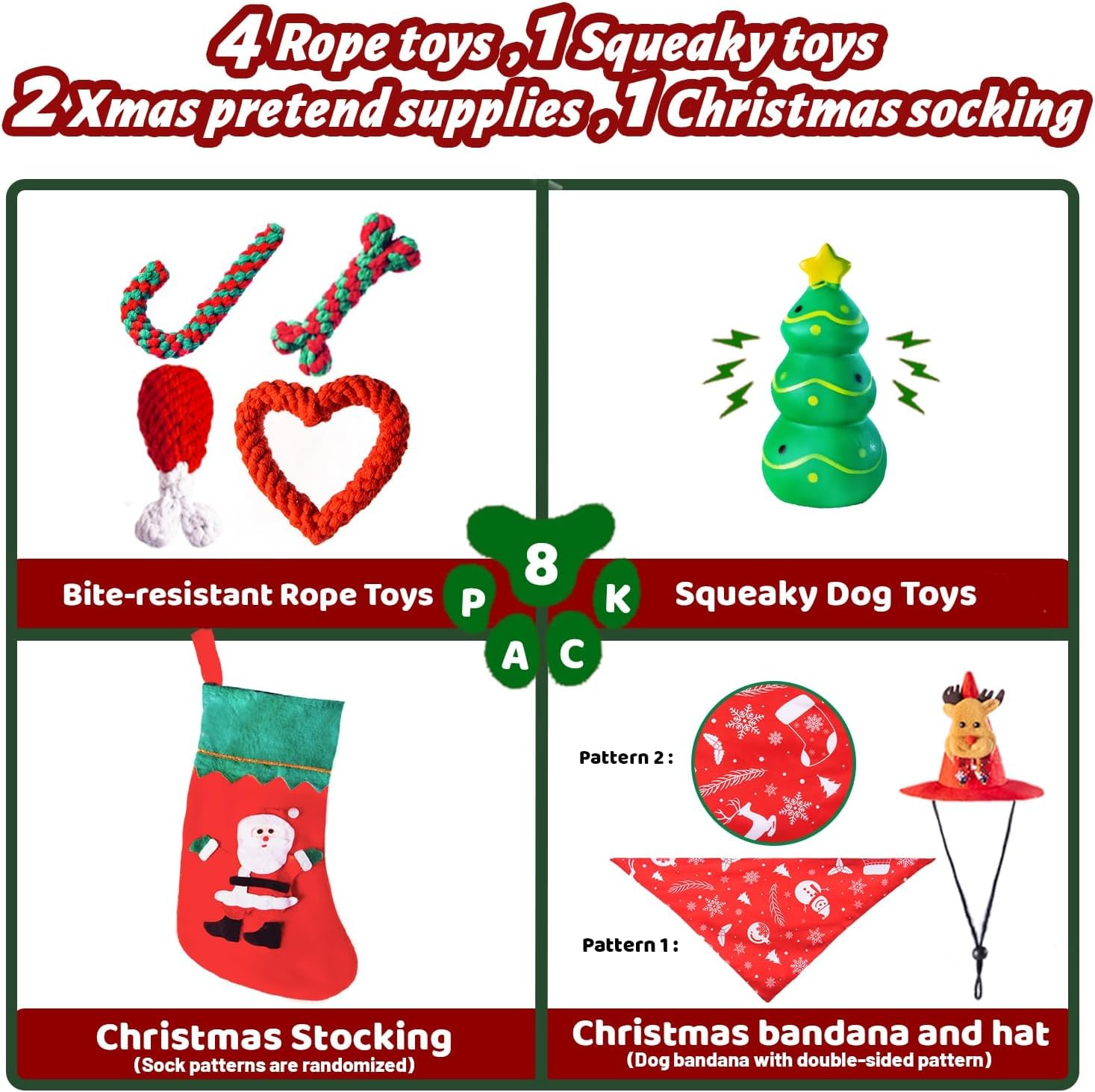 DARDOHIA Christmas hat and bandana spark festive dress-up moments