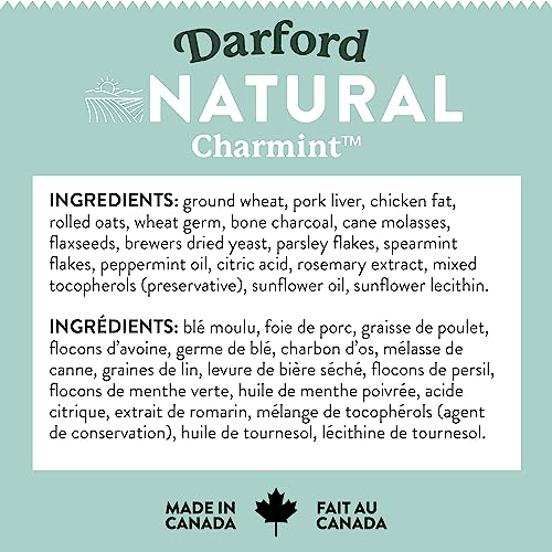 Darford Natural Charmint mini bone with charcoal for odor-neutralizing breath support