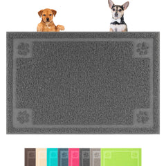 Darkyazi Pet Feeding Mat Large Coffee color with non-slip surface keeps bowls steady during meals