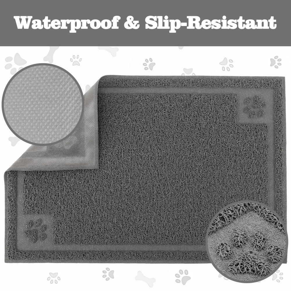 Darkyazi Pet Feeding Mat with raised non-slip bumps preventing sliding bowls