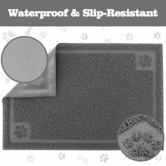 Darkyazi Pet Feeding Mat with raised non-slip bumps preventing sliding bowls