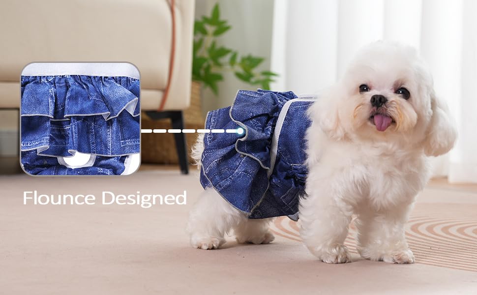 Daslakdc washable dog diapers waterproof layer adds protection at home.
