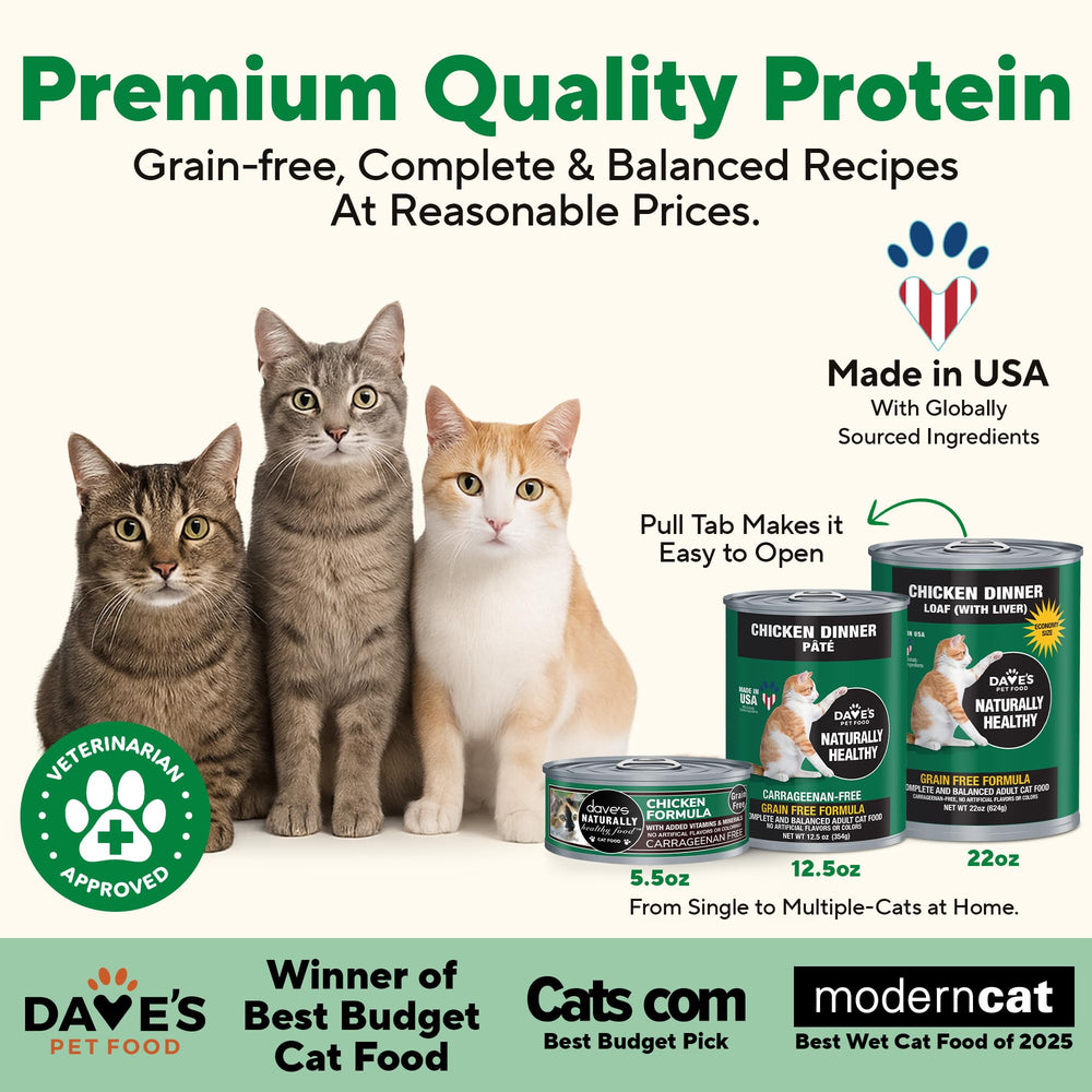 Dave's Pet Food chicken pate serving bowl for easy feeding and hydration