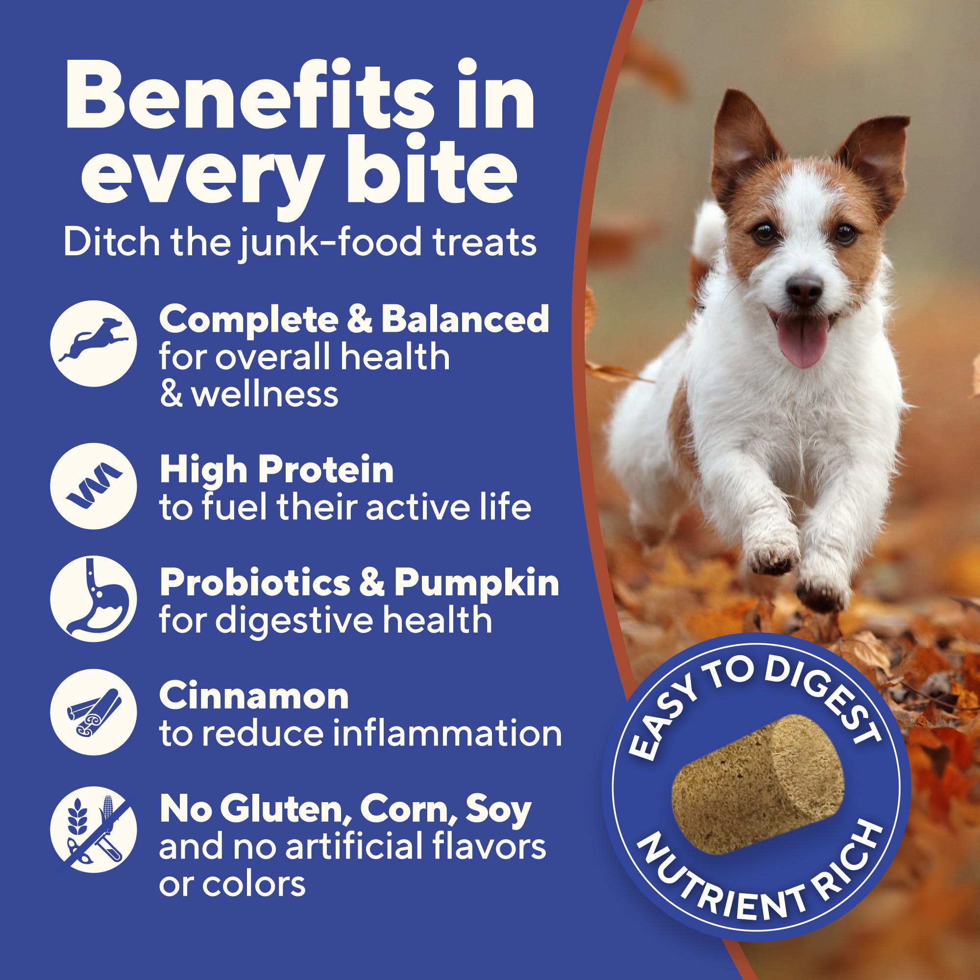 Dave's Digesti-Bites probiotics image, supports gut health with live cultures.