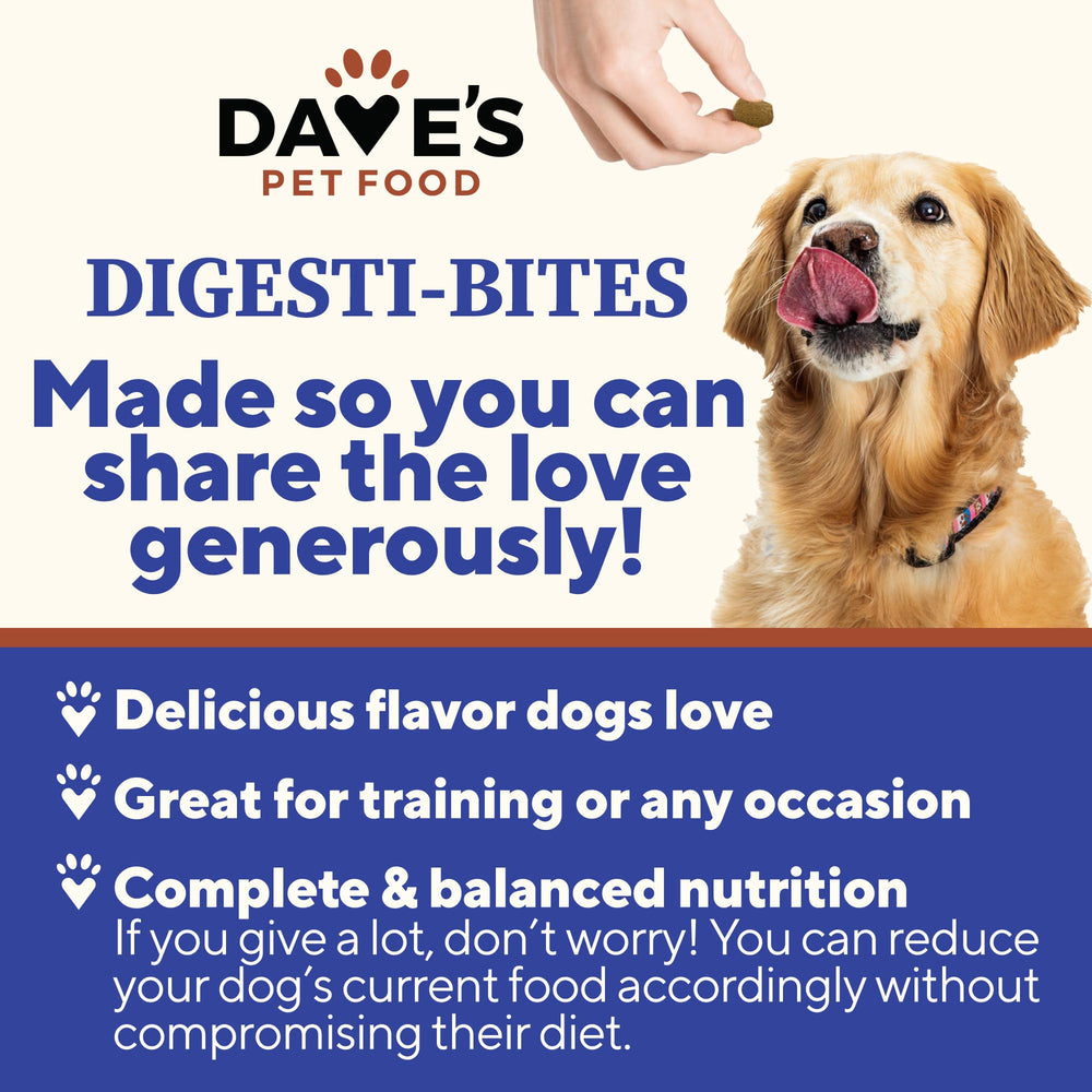 Dave's Digesti-Bites pumpkin fiber image, supports tummy comfort and digestion.