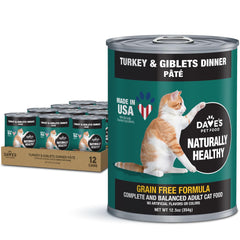 Dave's Pet Food turkey giblets pate can – grain-free protein option