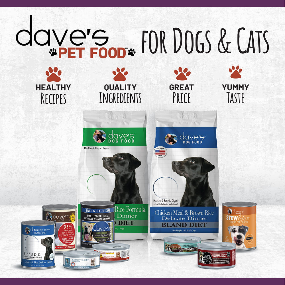 Dave's Pet Food hydration-friendly-serve promotes hydration alongside meals.