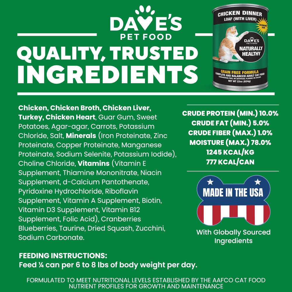 Dave's Pet Food no-grain-artificial-free communicates clean ingredients for wary tummies.
