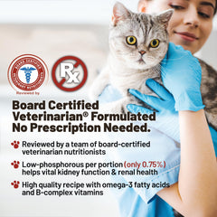 New recipe label on Dave's Renal Cat Treats with enhanced flavor appeal