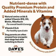 Dave's Pet Food wet chicken and rice served bowl appeals to picky eaters.