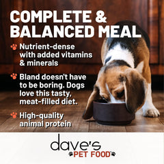 Dave's Pet Food USA made label emphasizes trusted production and quality