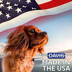 Davis Chlorhexidine Pet Shampoo beside grooming tools for routine baths