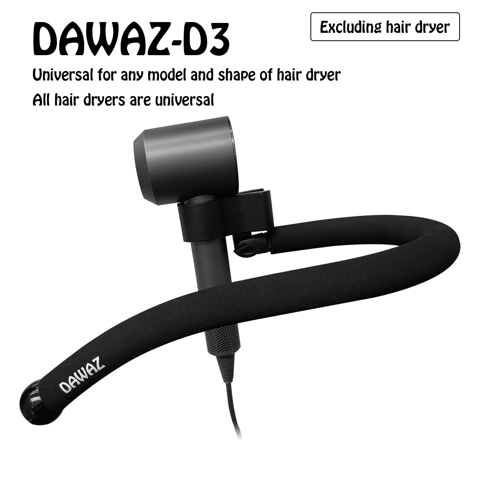 DAWAZ D3 black body dryer offers quiet operation during grooming.