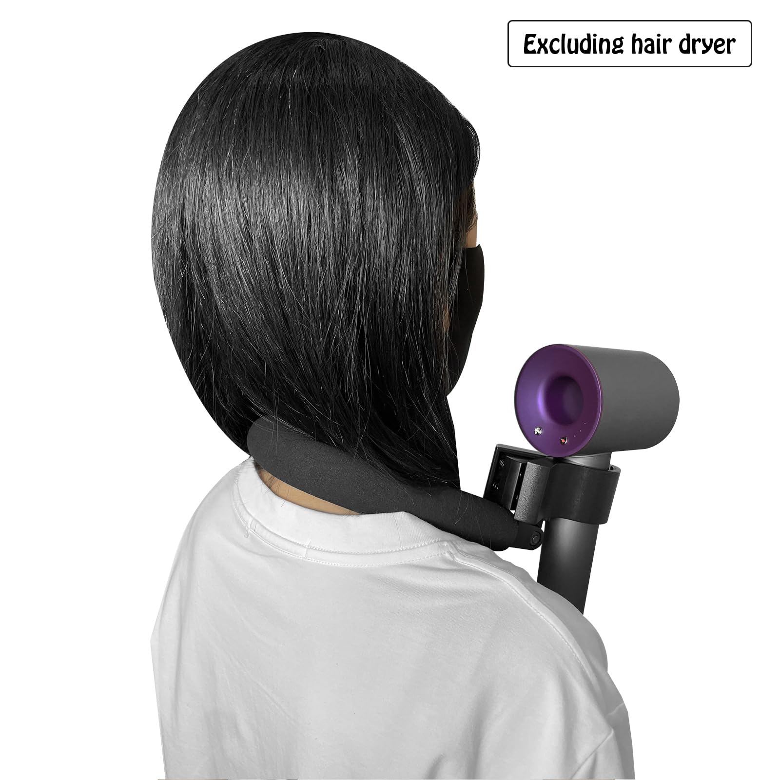 DAWAZ D3 easy brushing with dryer mounted for quick sessions.