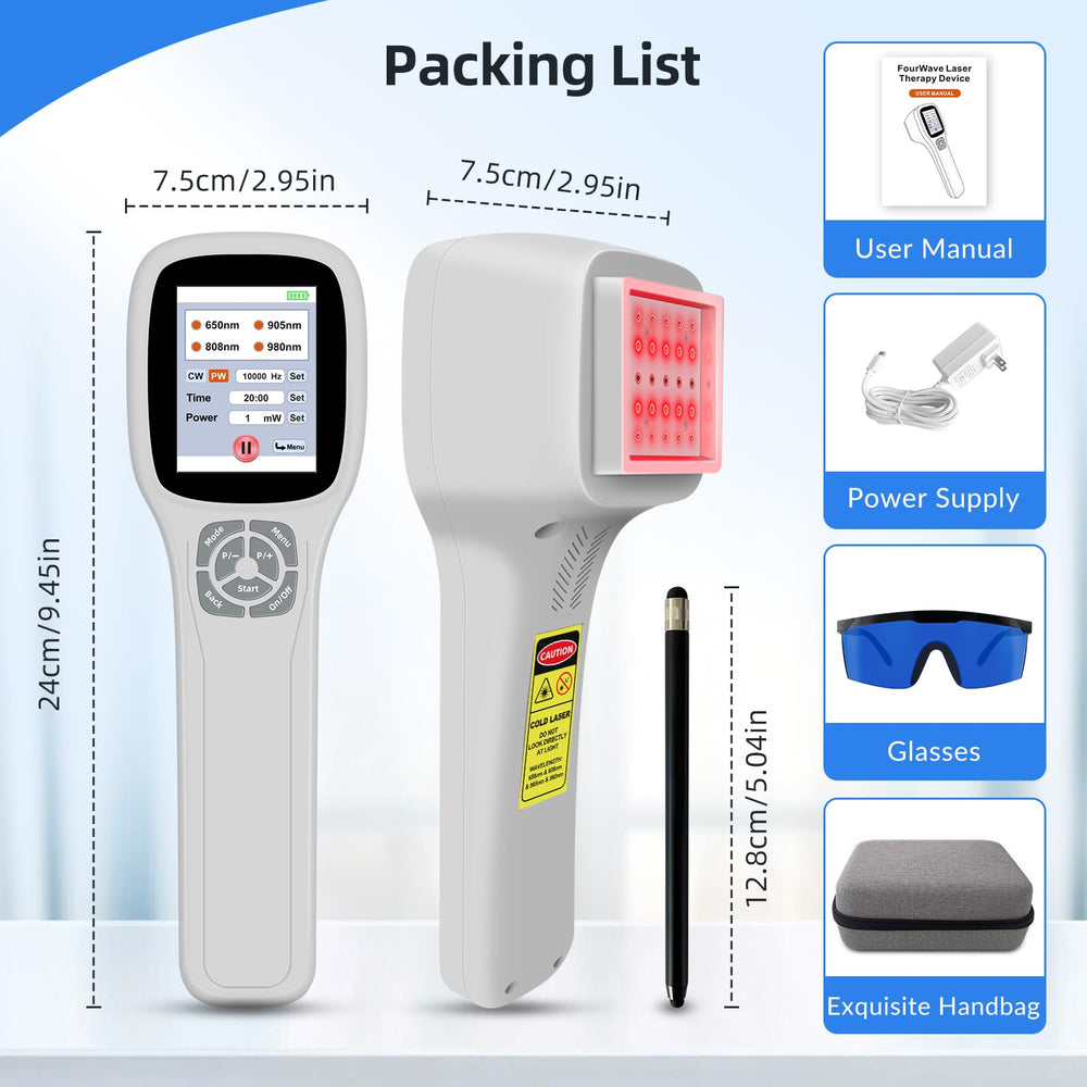 Dawfek eye-protection-glasses emphasize safety during laser therapy sessions.