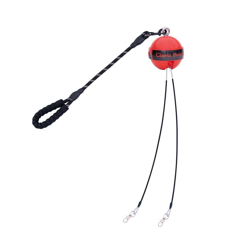 DAWG BAWL includes four leads for flexible multi-dog setup