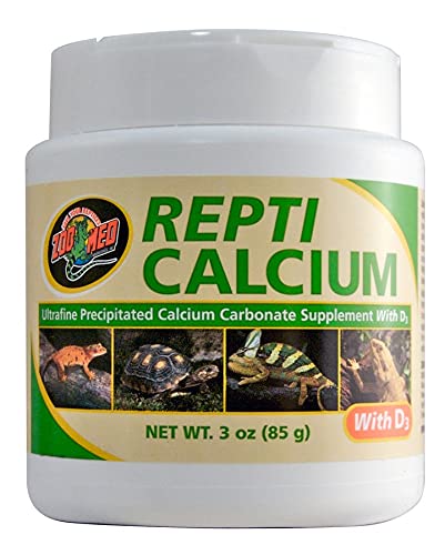 DBDPet Repti Calcium with D3 bottle pour highlighting calcium support for reptiles.