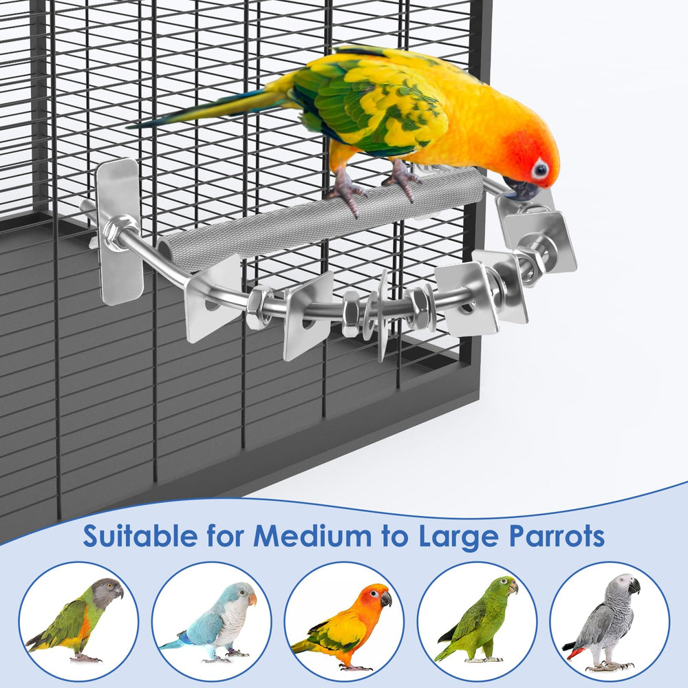 DBNESS bird cage habitat paradise combines standing, jumping, and chewing spaces.
