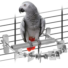 DBNESS bird perch 6-7 inch length provides sturdy footing for larger parrots.