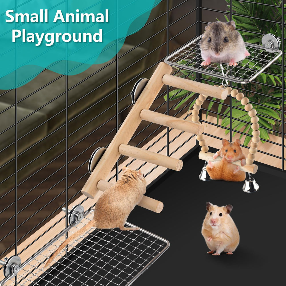 DBNESS versatile cage toy set for budgies and cockatiels.