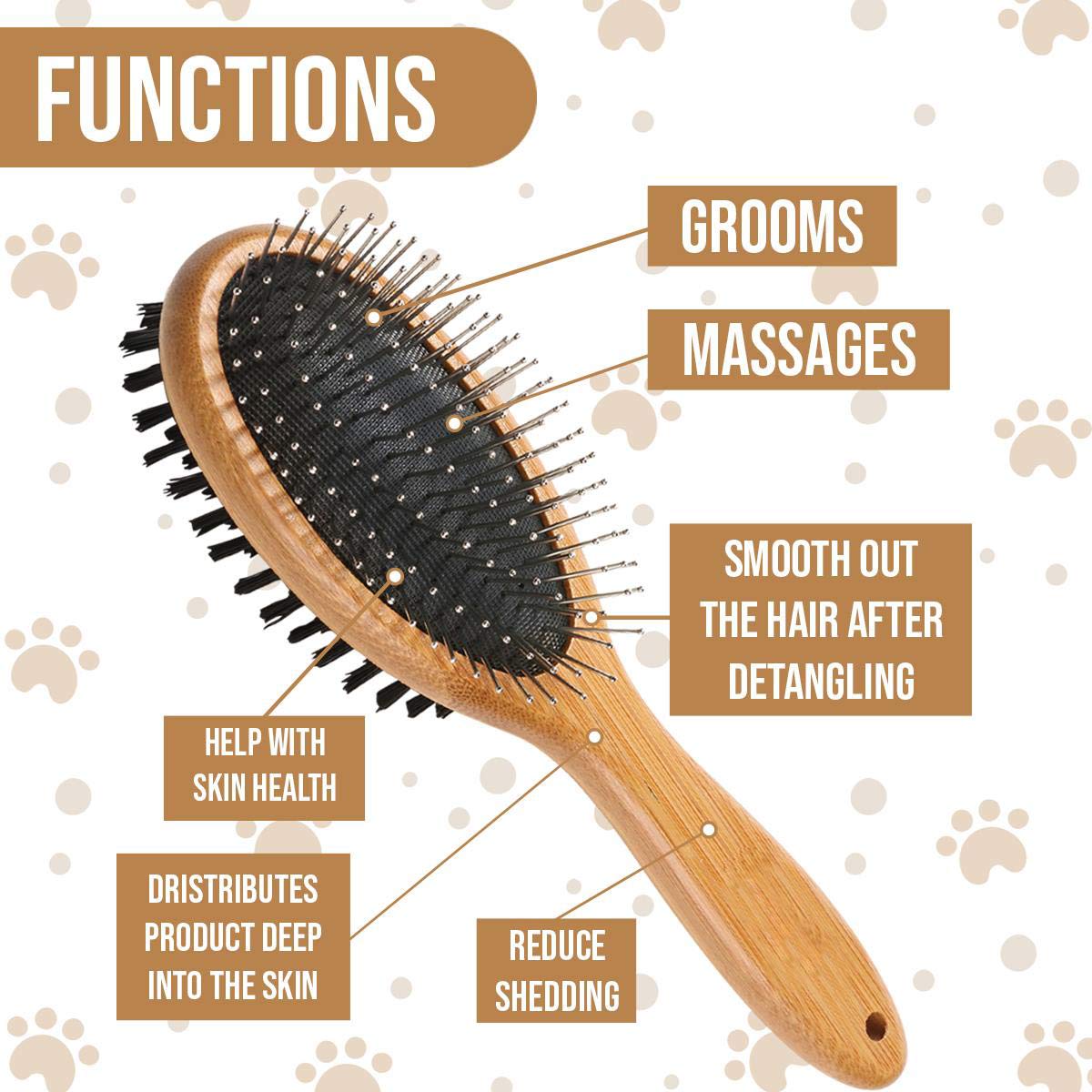 KylePet brush shedding-removal helps reduce loose fur during daily grooming.