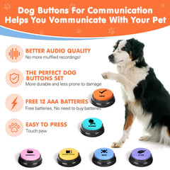 DCIAER dog-buttons 6 ready buttons showcase quick-start training for everyday commands
