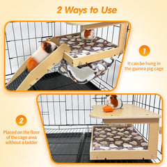 DCIAER guinea pig hammock detail with plush pad for comfort