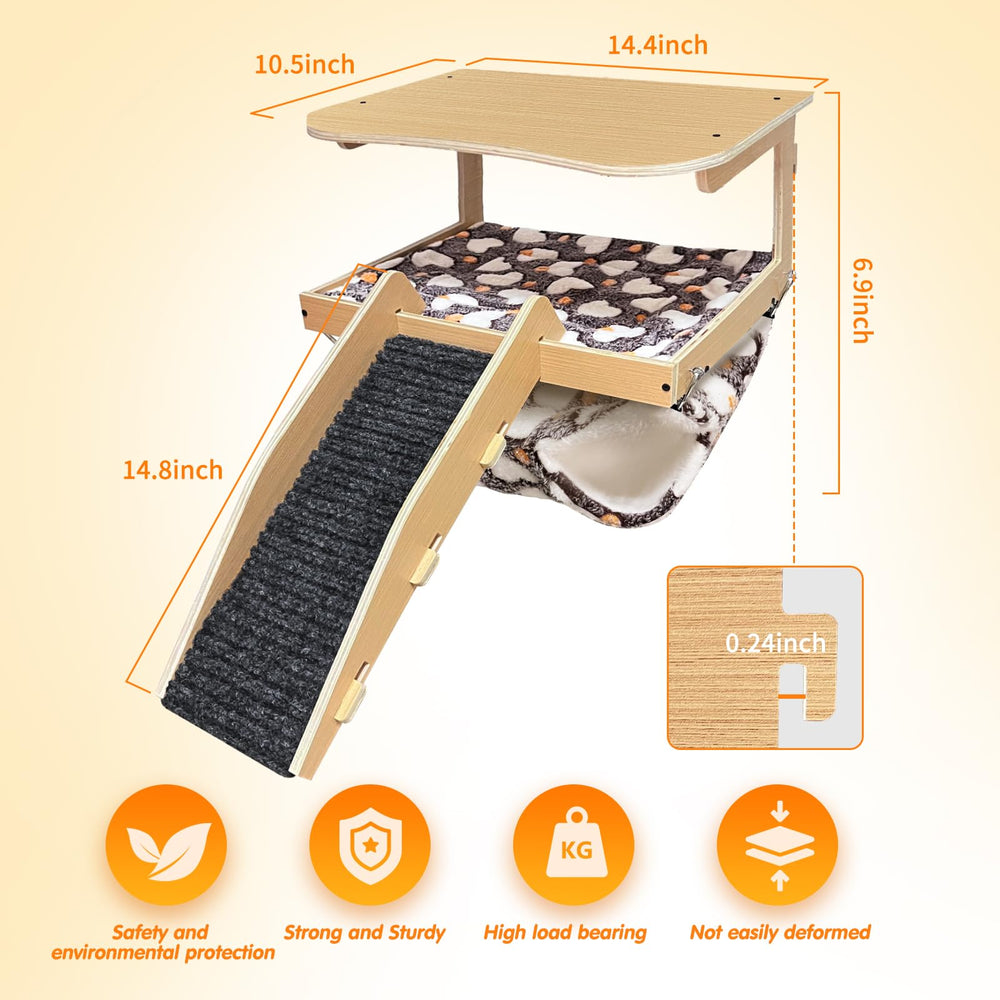 DCIAER guinea pig-safe natural wood ensures a durable habitat